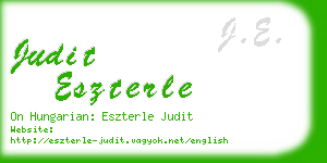 judit eszterle business card